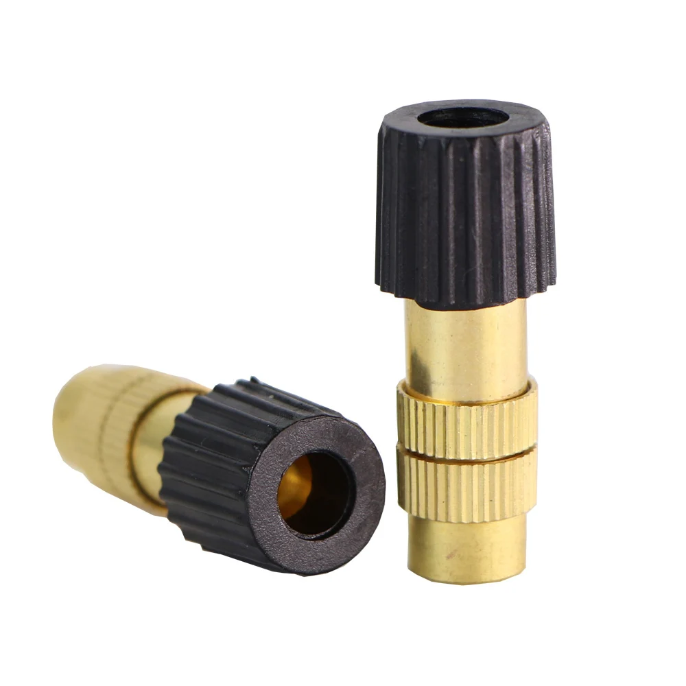 16 Types Adjustable Brass Nozzle Garden Watering Irrigation Spray Cooling Parts 4/7mm 8/11 hose Copper Sprinkler with Connector