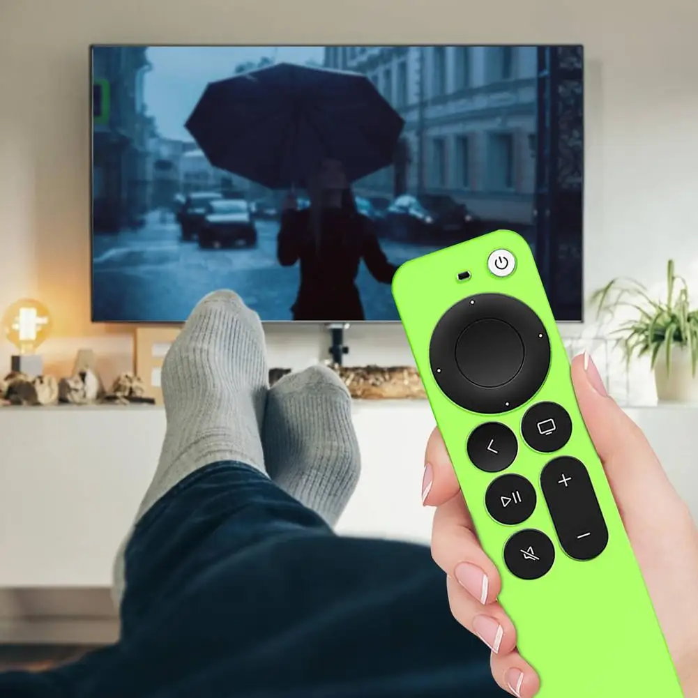 Custodia protettiva in Silicone per telecomando Apple 4K serie TV 6 2021 Cover lavabile antiurto per Apple TV Siri 2 Gen