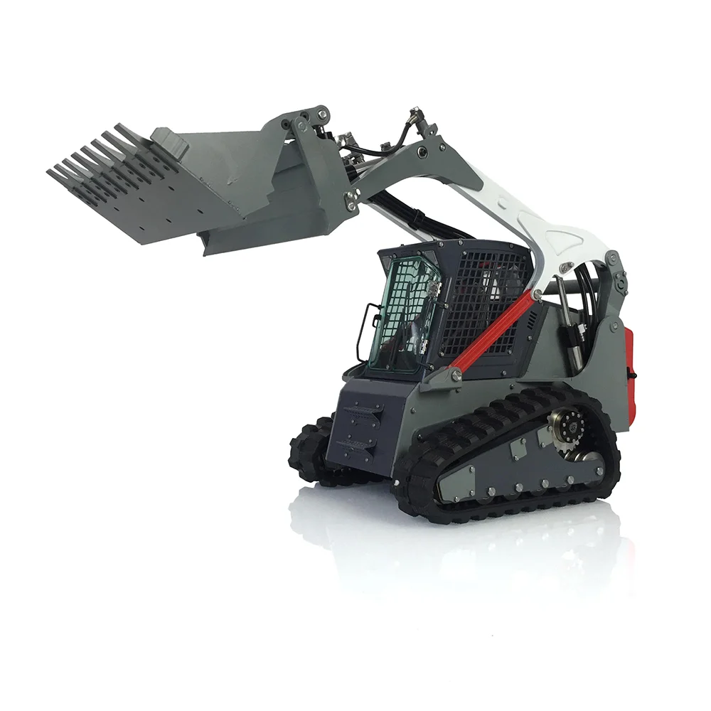 

LESU 1/14 RC Loader Hydraulic Aoue-LT5 Metal Tracked Skid-Steer Model W/ Lights Wheel Engineering Car Toys Boys THZH1188-SMT4