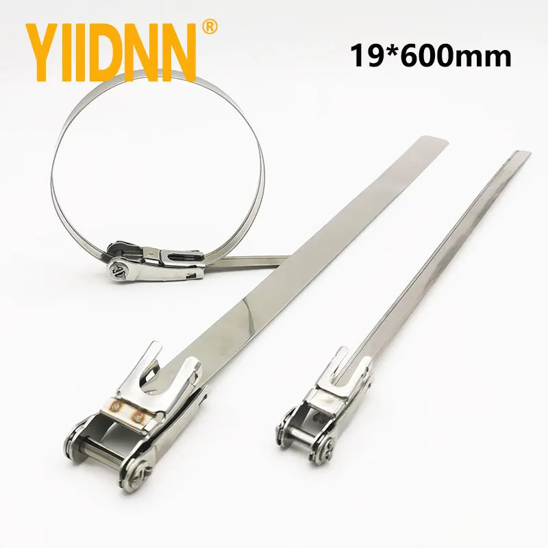 19mm width 201/304/316 Stainless Steel Ratchet-Lokt Cable Tie for Hose Bundling,100PC，19*600mm