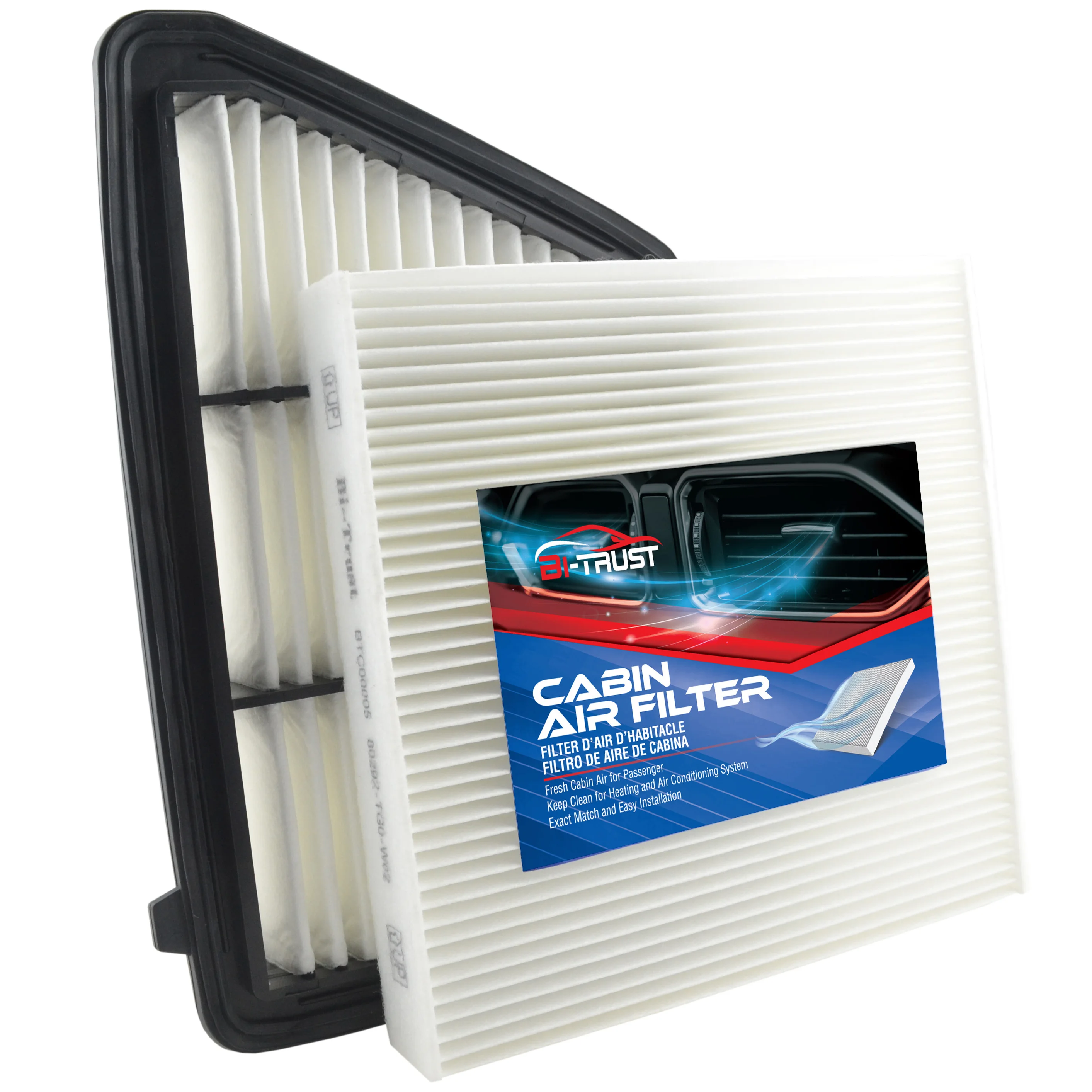 Bi-Trust Engine & Cabin Air Filter for 2017-2019 Honda CR-V 2.4L (2.4L Engine ONLY)