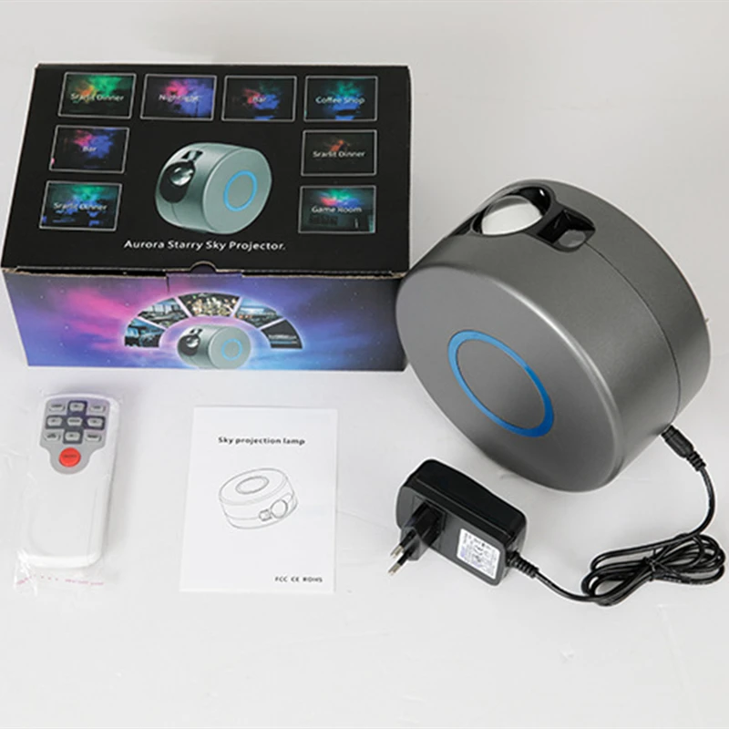 Led Colorful Night Light Novelty Gift Star Galaxy Projector Living Room Bedroom Decor Plug In Remote Control Romantic Night lamp