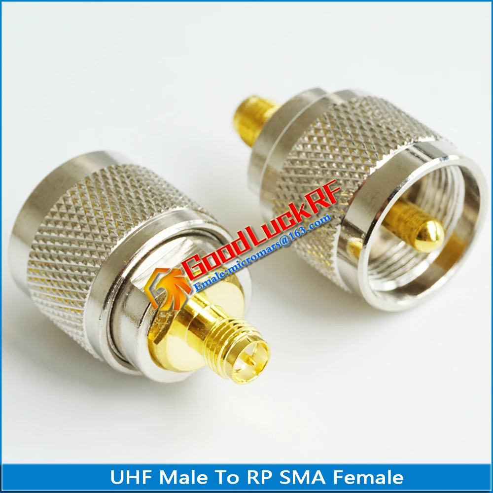 Uhf PL259 SO239 Naar Rp Sma Connector Coax Socket Uhf Male Naar Rp Sma Vrouwelijke Plug Uhf-Rp Sma messing Rechte Rf Coaxiale Adapters