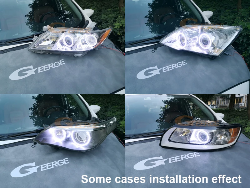 For Geely MK Cross 2010 2011 2012 2013 2014 Excellent Ultra Bright Cob Led Angel Eyes Kit Halo Rings Car Accessories