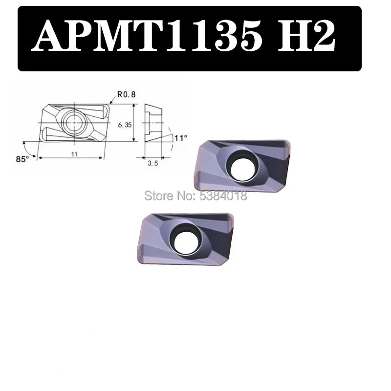 APMT1604-Herramienta de torneado APMT1135 M2 H2 R0.8mm, insertos de carburo, insertos de corte de fresado CNC, torno de inserción para acero inoxidable