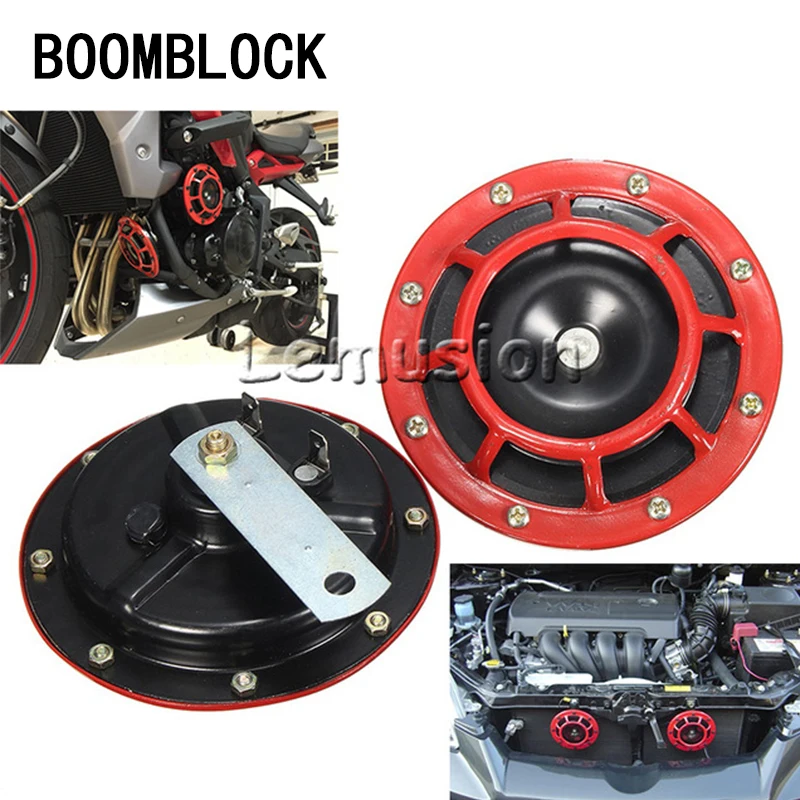 BOOMBLOCK 2pcs/set Car Motorcycle Speaker Trump Alarm Part For Peugeot 307 206 Jeep Ford Focus 2 3 VW Polo Golf 4 5 7 Touran T5