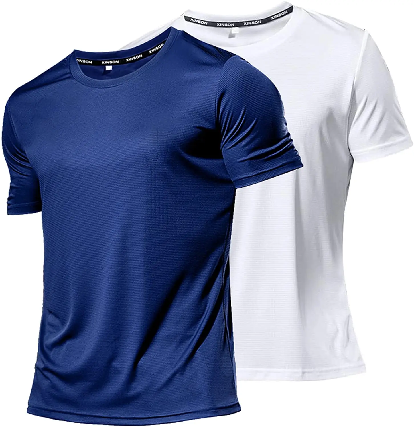 Findci-camisas de entrenamiento para hombre, camisetas transpirables ligeras de malla de manga corta con absorción de humedad y secado fresco