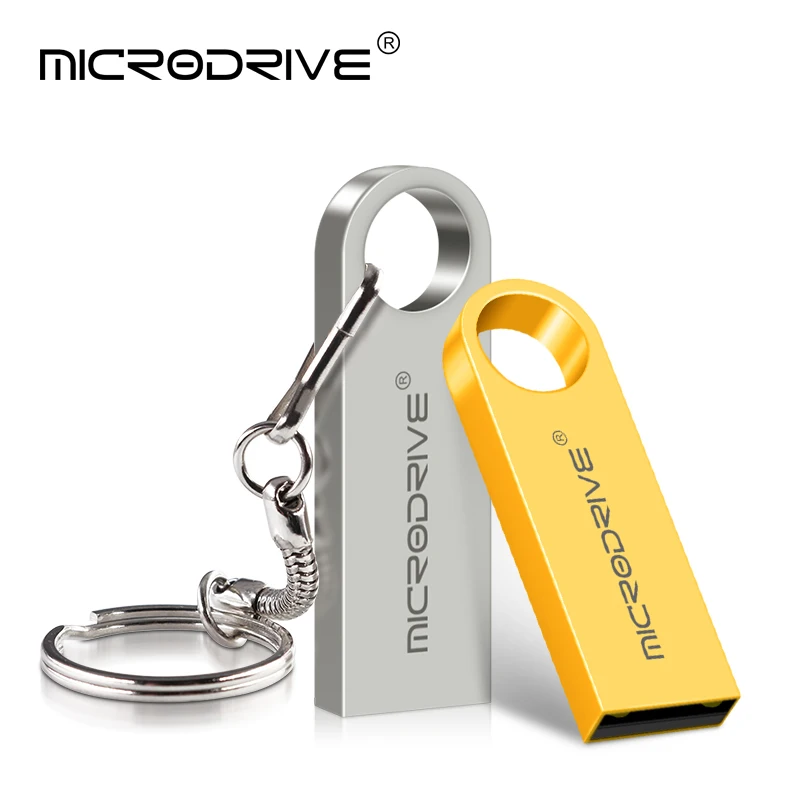 Metal USB Flash Drive 32GB Pendrive 64gb Flash Memory Stick 4GB 8GB 32GB 64GB waterproof thumbdrive Pen Drive usb disk for car