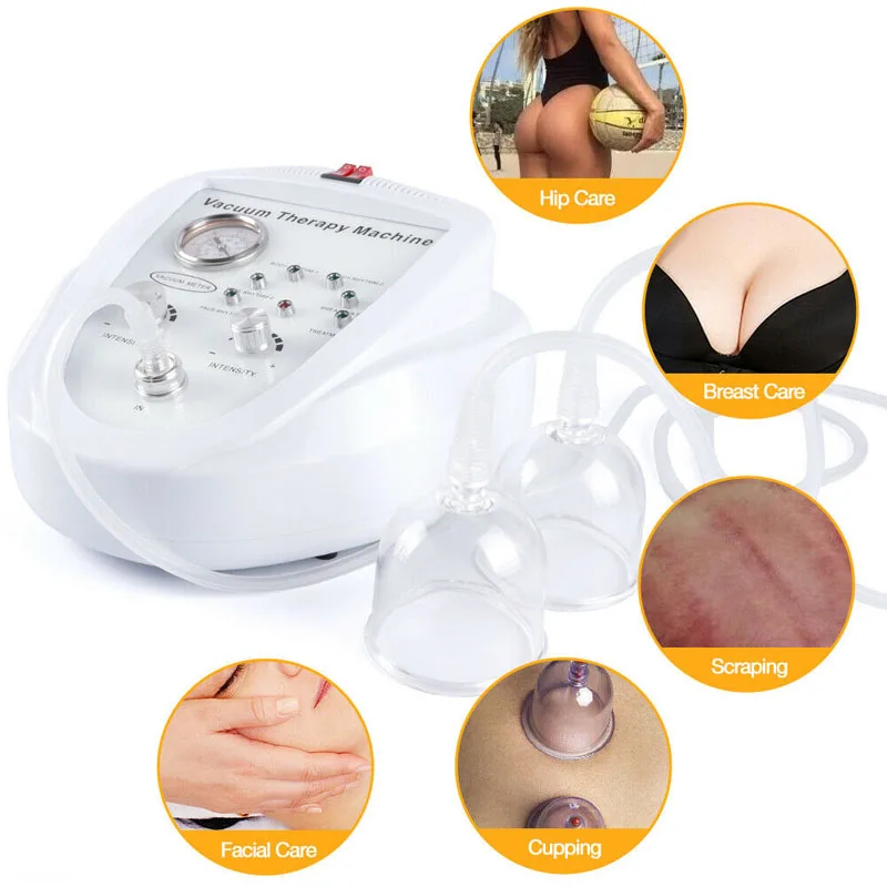 Breast Enlargement Pump Vacuum Massage Therapy Machine Hip Lifting Breast Enhancer Massager Cup And Body Shaping Beauty Device