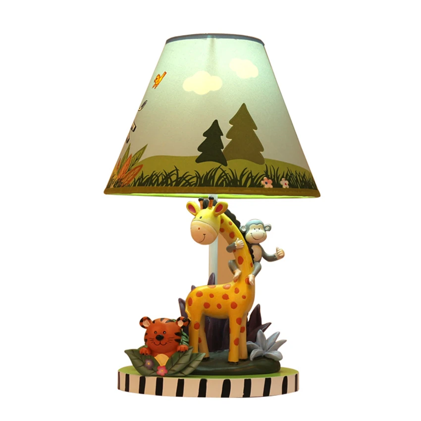 Cartoon Animal Giraffe Table Lamps Children's Room Study Bedroom Bedside Lamp Warm Cartoon Cute Deco Remote Control Table Lights