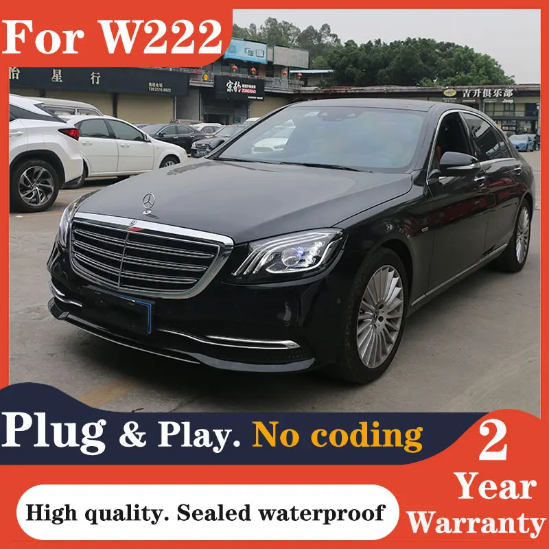 Car Styling Head Lamp for BENZ W222 Headlights 2014-2019 S350 S400 W223 LED Headlight DRL Hid Bi Xenon Auto Accessories