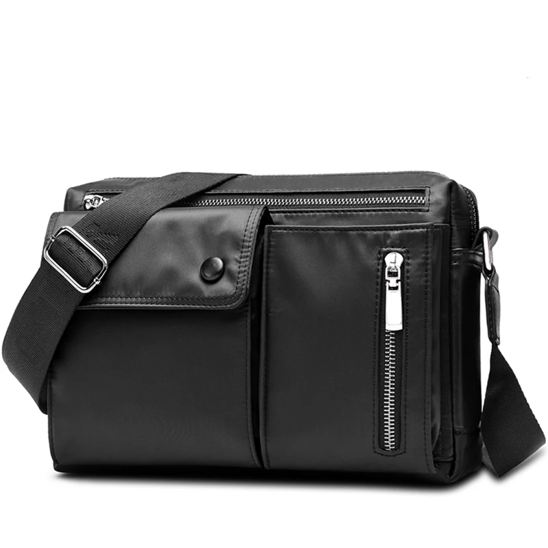 Imagem -02 - Bolsa de Ombro Masculina à Prova Impermeável Água Oxford Pano Pequeno Messanger Crossbody Bolsa Lazer Viagem Diagonal Bolsa de Desporto do Telefone Móvel