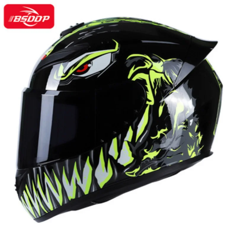 

New Spot Morel ABS Venom Helmet Motorcycle Big Tail Full Face Helmet Racing Motorcycle Running Helmet Men Women Four Seasons