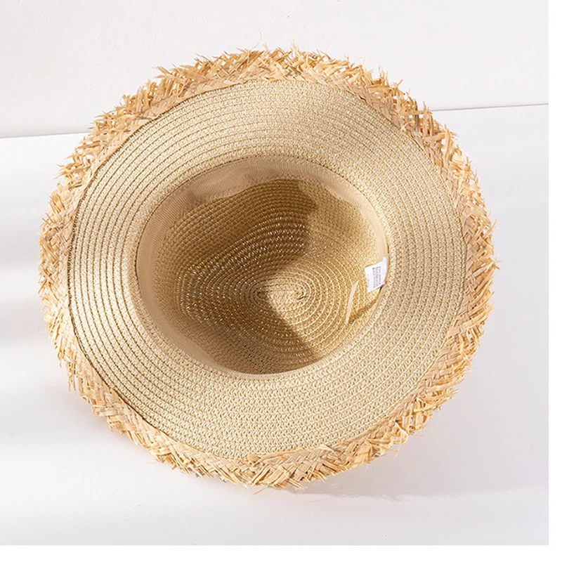 2021 fashion Panama Hat Summer Sun Hats for Women Man Beach Wide size Straw Hat for Men UV Protection Cap Holiday Sunscreen