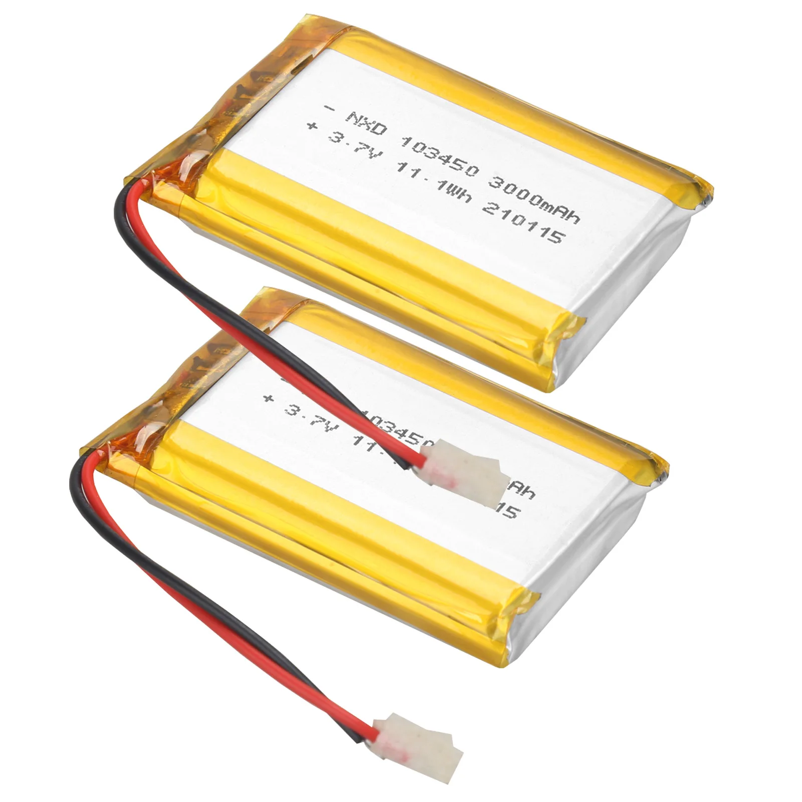 103450 3.7V 3000mAh polymer lithium rechargeable battery for MP3 GPS navigator DVD recorder headset e-book camera