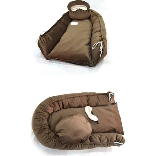 Hellookinky Cat Dog Pet Kayak Bed Light Brown