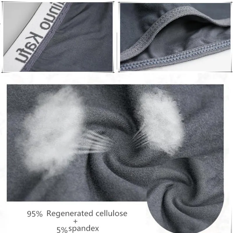 Calcinha de fibra de bambu fina masculina, cuecas masculinas Sexy, cuecas Underwear, cuecas deslizantes, biquíni Brand, 4 peças por lote