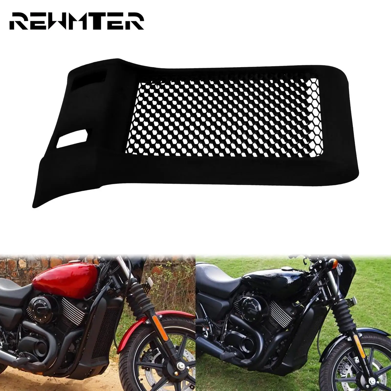 Motorcycle ABS Water Tank Cooling Cover Radiator Grilles Grill Shield Guard Black For Harley Street 750 XG750 2015-2020 2019