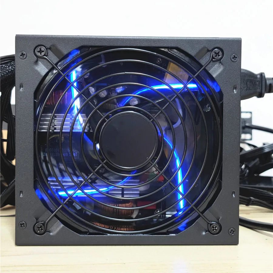 Imagem -05 - Fonte de Alimentação para Jogos de Mesa Ventilador Led Computador pc Pfc Ativo 12v Atx 8pin 2x6pin Sata 1000w 120 Milímetros