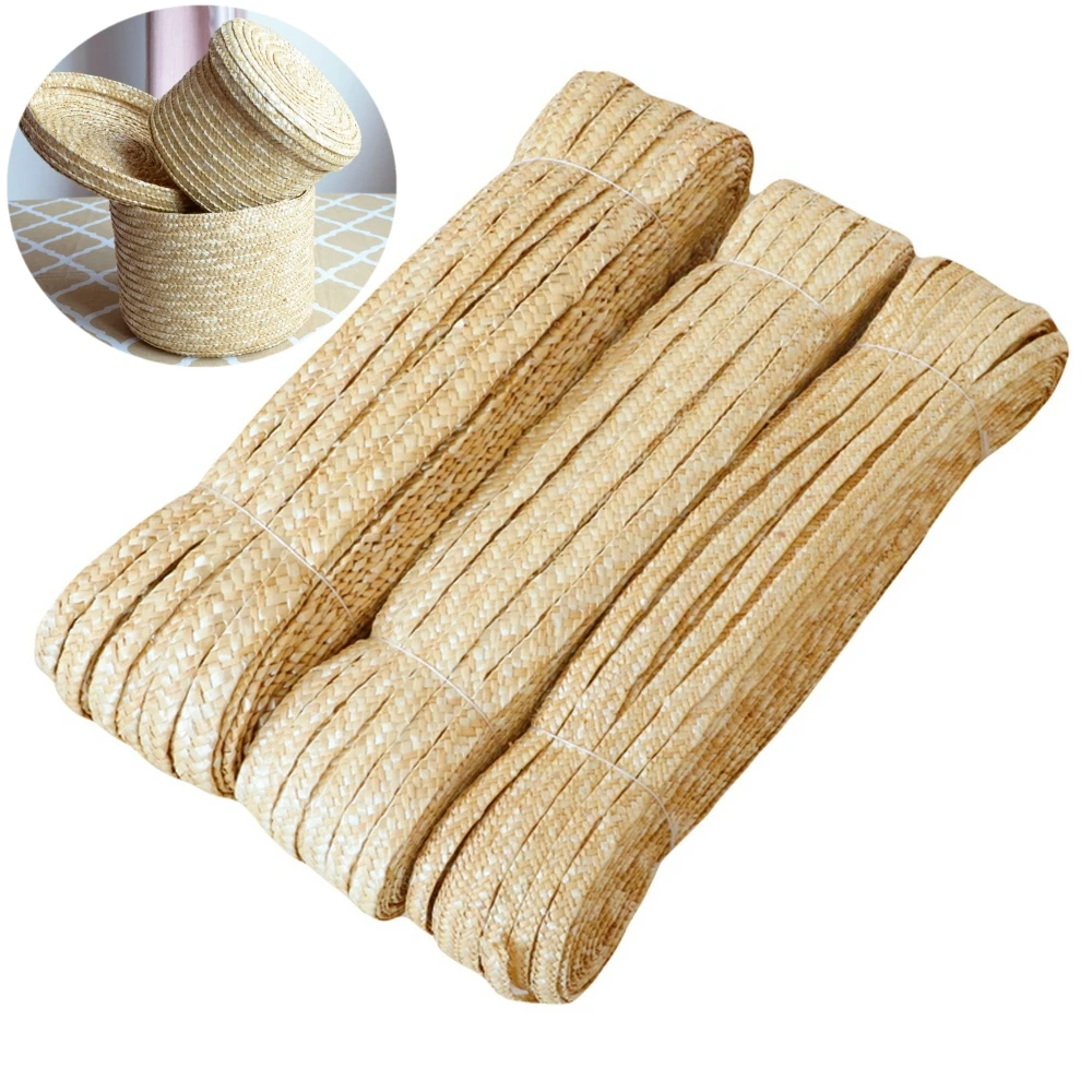 

50M Natural Wheat Straw Material Rattan Home DIY Handmade Weaving Crafts Decoration Knit And Repair Chair Table Basket Tool