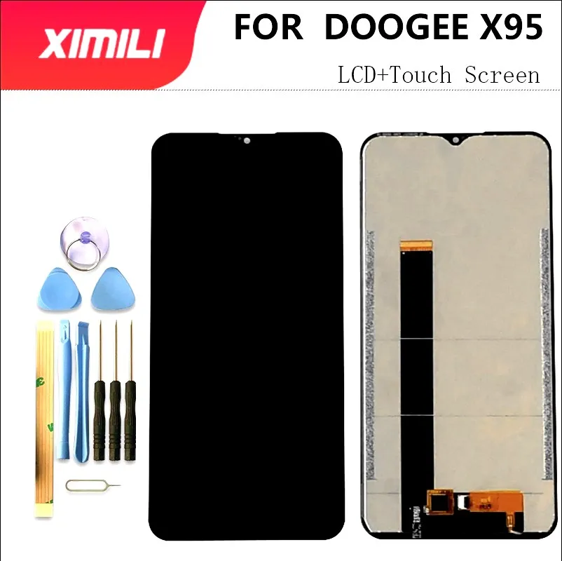 6.52''100% New Original Tested DOOGEE X95 LCD Display+Touch Screen Digitizer Assembly Repair Parts For X95 pro Phone Replacement