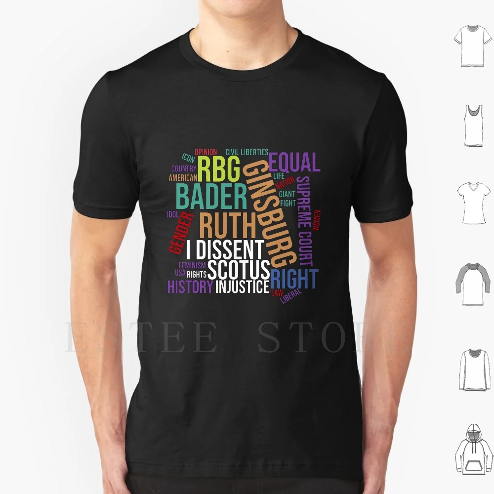 Ruth Bader Ginsburg Notorious Rbg I Dissent Word Cloud T Shirt Men Cotton 6xl Ruth Bader Ginsburg Notorious Rbg I Dissent Word