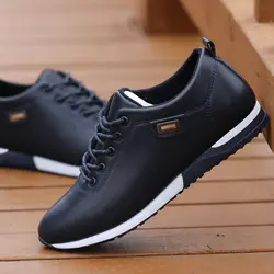 Fashion Loafers Walking Footwear Tenis Feminino Outdoor Breathable Sneakers Men's PU Leather Business Casual Shoes for Male fgb