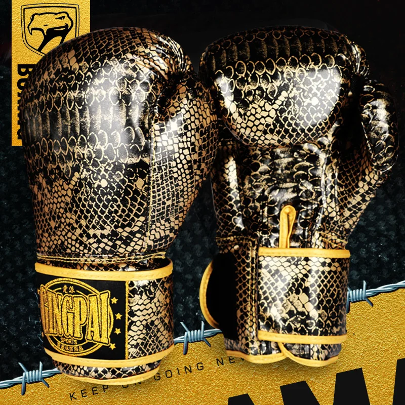 

python Pattern Boxing Gloves Men Women Karate Muay Thai Guantes De Boxeo Free Fighting MMA Sanda Training Adult Kids Equipment