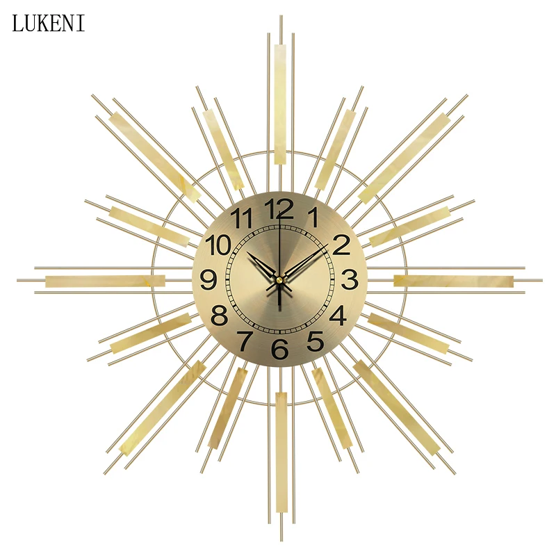 Clocks and Watches Living Room Home Creative Clock Fashion Trend Mute Wall Clock Personality Nordic Light Luxury Wall Watch