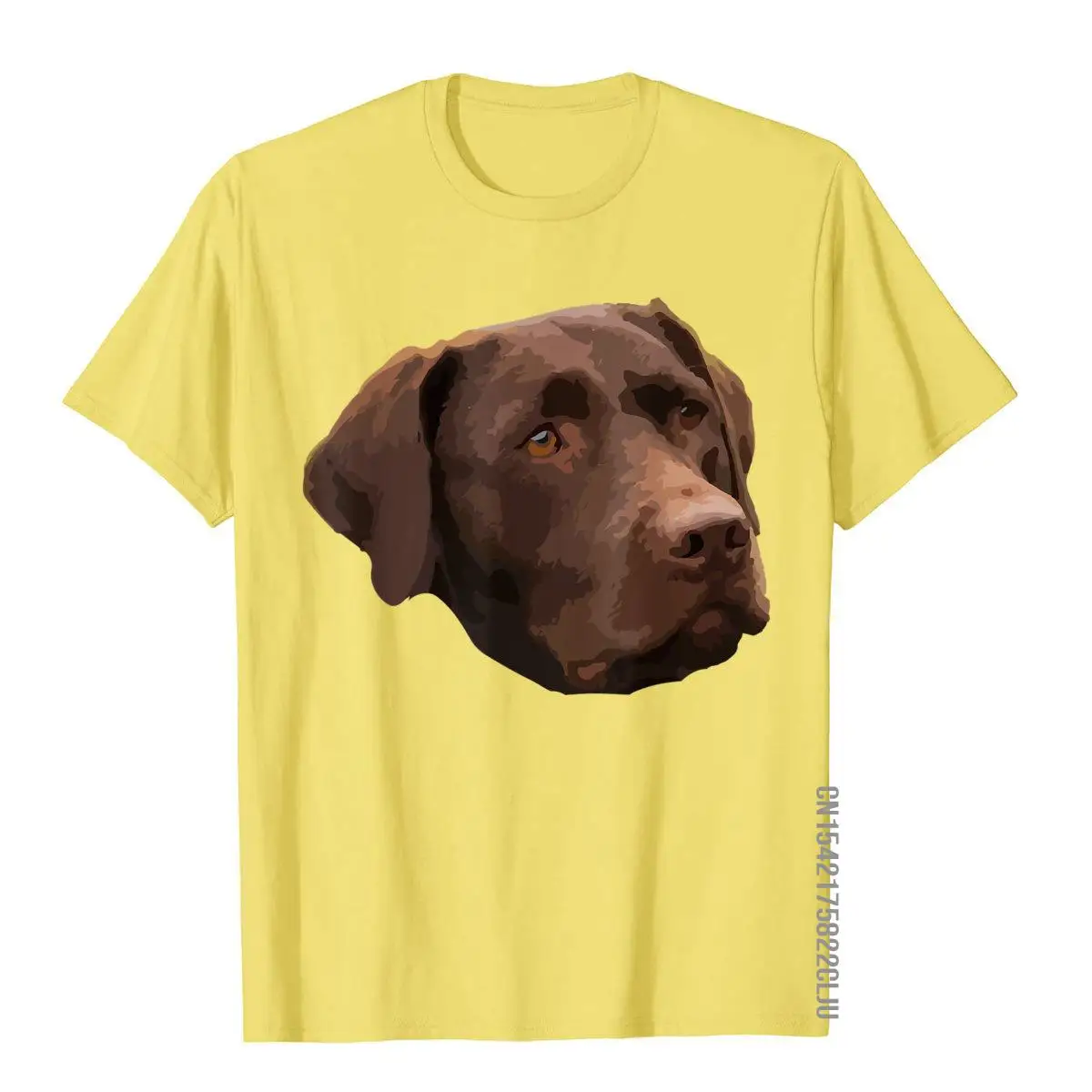 Funny Chocolate Lab T-Shirt Labrador Retriever Dog Head Company Gothic T Shirt Cotton Men Tops Tees Summer