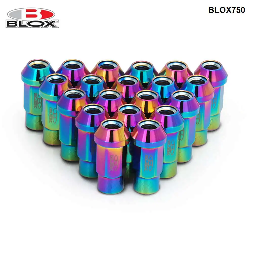 Blox Racing Forged 7075 Aluminium Wheel Lug Nuts M12X1.25 / M12X1.5, L: 50mm 20PCS EP-BLOX750