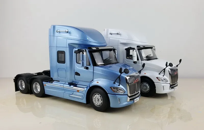 Collectible Alloy Model Gift 1:24 Scale JAC GALLOP V7 American long Truck Tractor Trailer Vehicles DieCast Toy Model Decoration