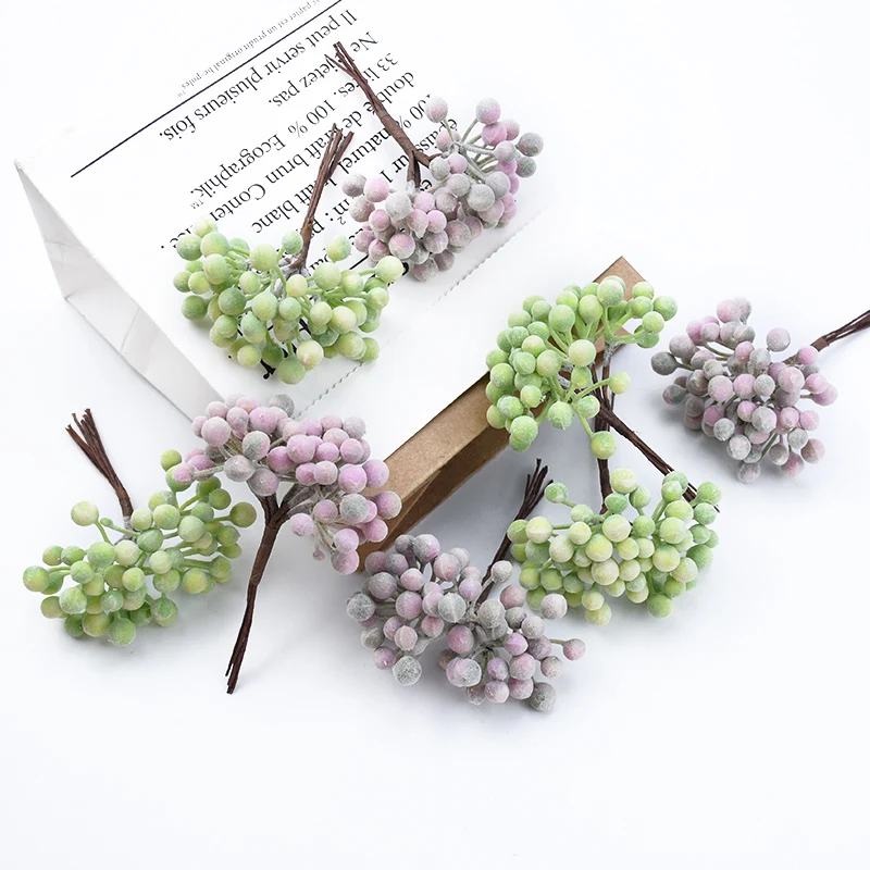 Picture 5: 6PCS Artificial Plants Cheap Vases for Home Decoration Accessories Diy Gifts Box Scrapbooking Wedding Decorative Flowers Wreaths