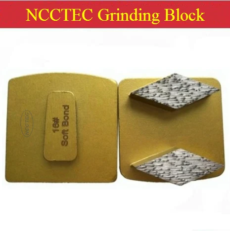 9pcs Scanmaskin Quick Redi Lock Diamond Grinding Block Concrete Grinding Pads shoes for floor grinder Terrazzo surface