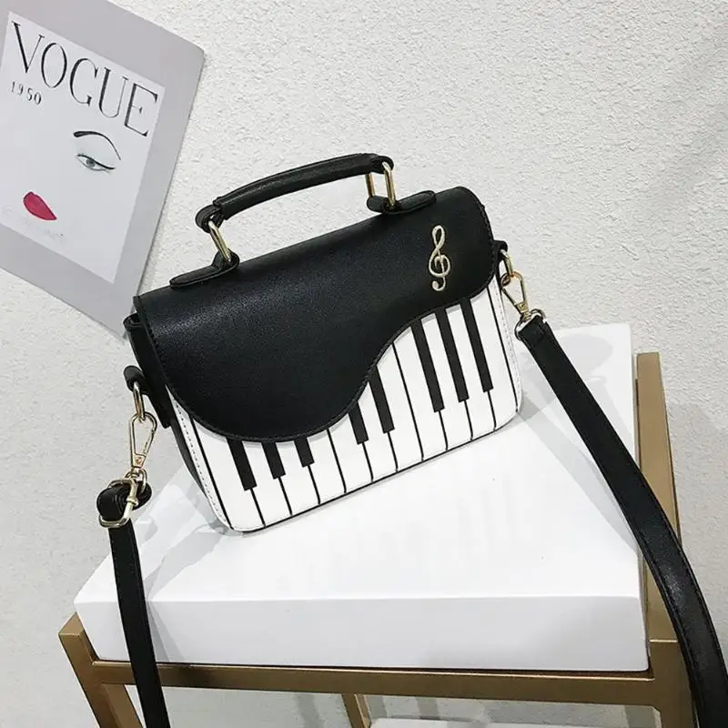 Piano Pattern Women Leather Crossbody Messenger Handbag Women Flap Shoulder Bag Bolsa Feminina Bag