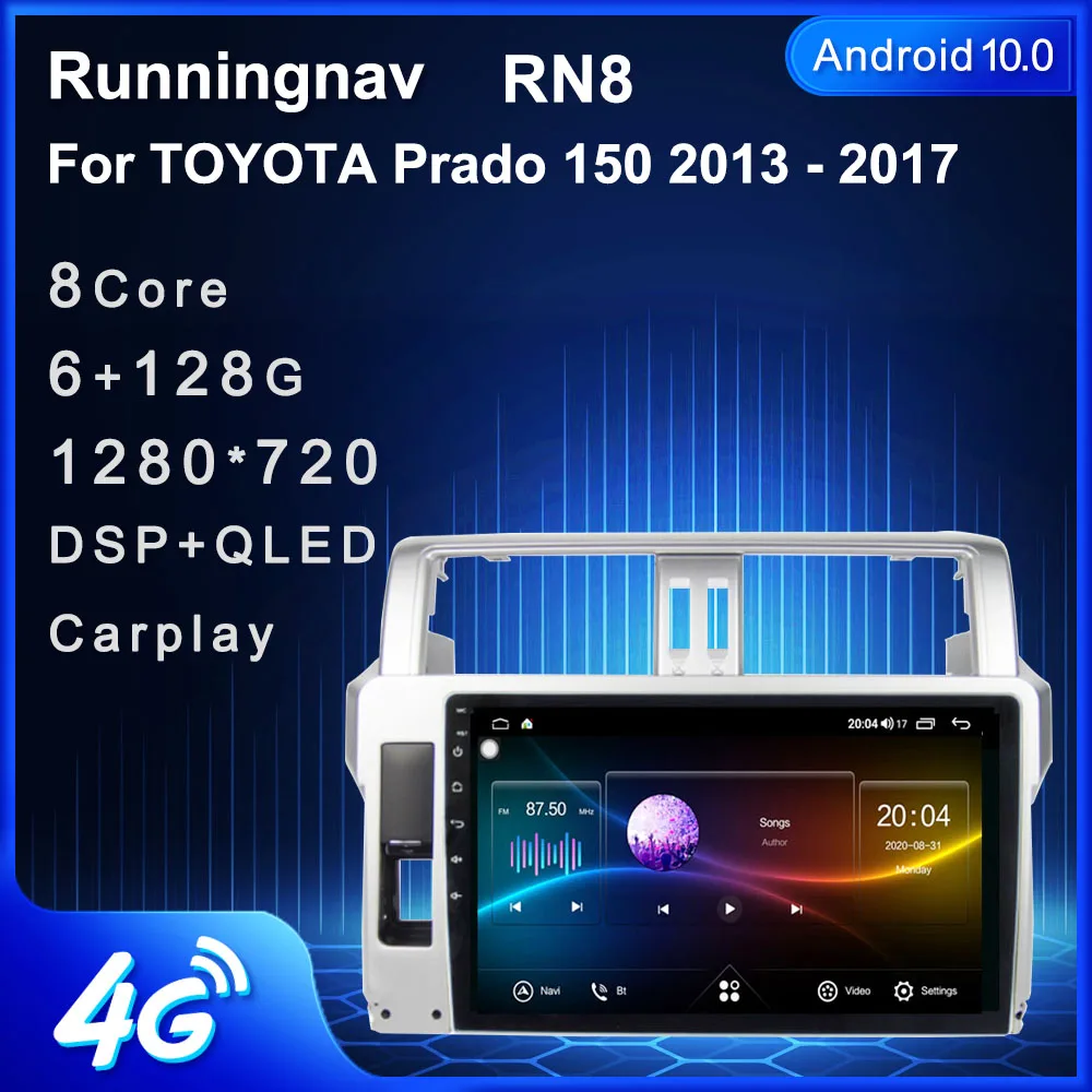 

Runningnav For TOYOTA Prado 150 2013 - 2017 Car Radio 2 Din Android Car Radio Multimedia Video Player Navigation GPS