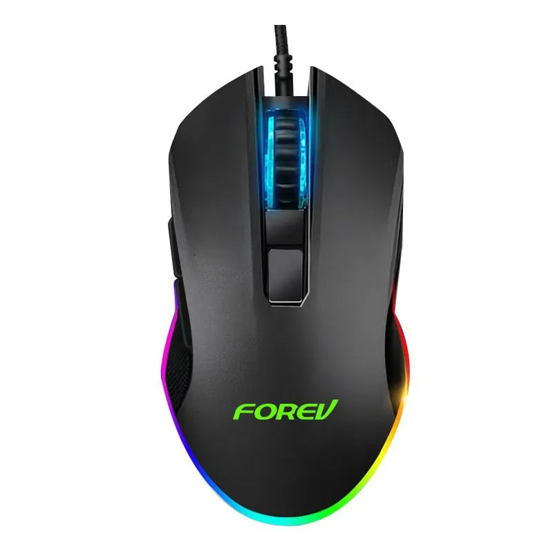 Mouse cablato luminescente e-sports mouse da gioco per computer portatile desktop cablato USB fino a 6400DPI