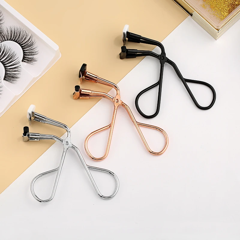 Stainless Steel Rose Gold Color Mini Eyelash Curler Make Up Tools Eyelash Curler Beauty Tool Eye Lashes Makeup Eyelash Tweezers