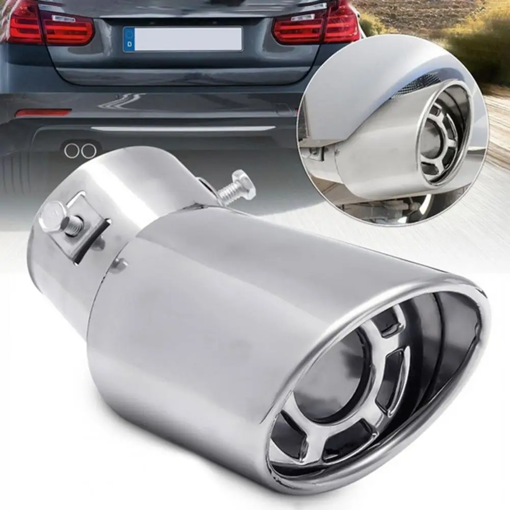 Smooth Tail Muffler Universal Exhaust  Exhaust Tube Silencer Exhaust Pipe Tail Muffler   for Truck  Exhaust Hose Muffler