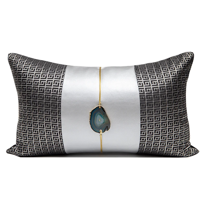 New Arrival Cushion Covers Decorative Gold Metal Circle Sofa Cushions for Bedroom Seat Nordic INS Fashion Waist Pillow Cover