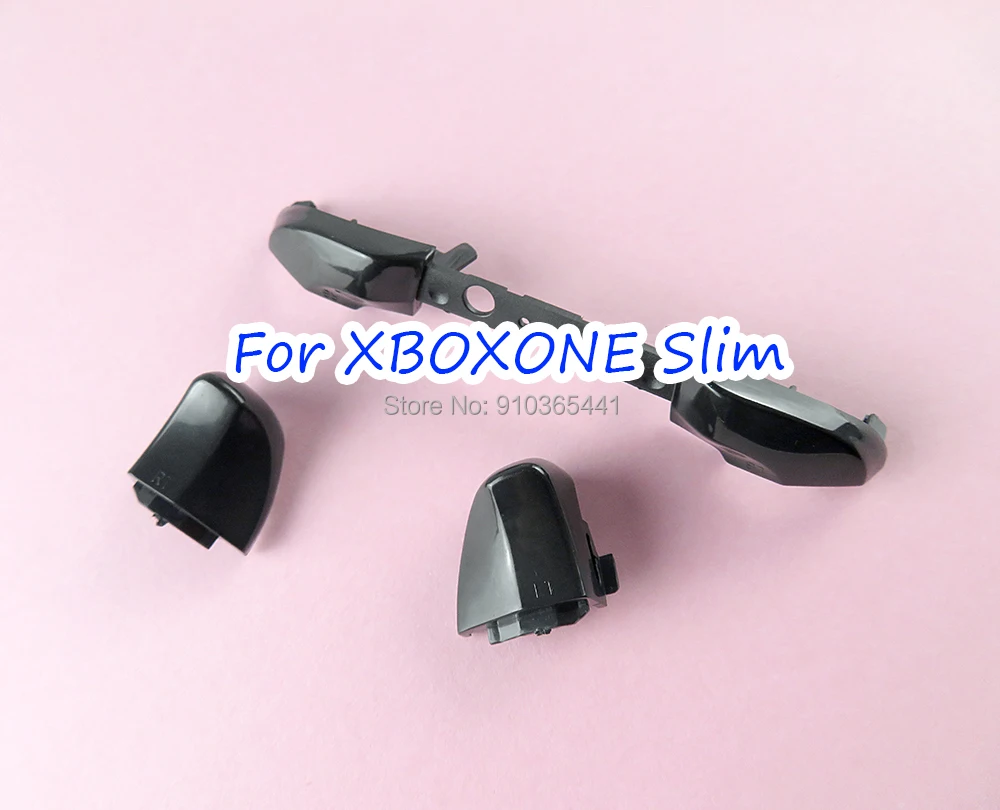 1 Juego de parachoques de repuesto para XBOX ONE S para XboxOne Slim Console Gamepad negro LB RB botón LT RT