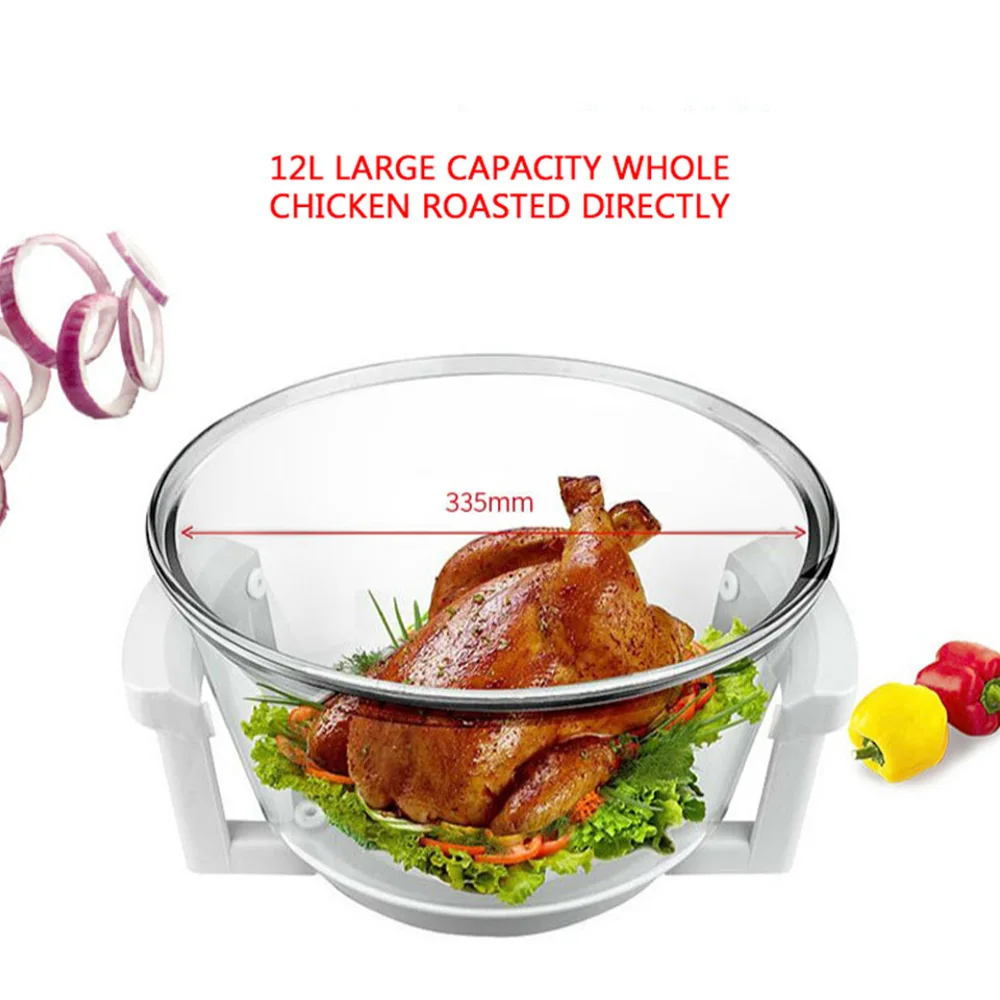 Large-Capacity Household Electric Air Fryer Visualized And Smoke-Free Roasted Whole Chicken