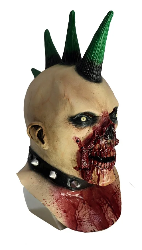 Horror Bloody Headgear Mask Realistic Latex Party Mask Halloween Masks Horror Cosplay Mask