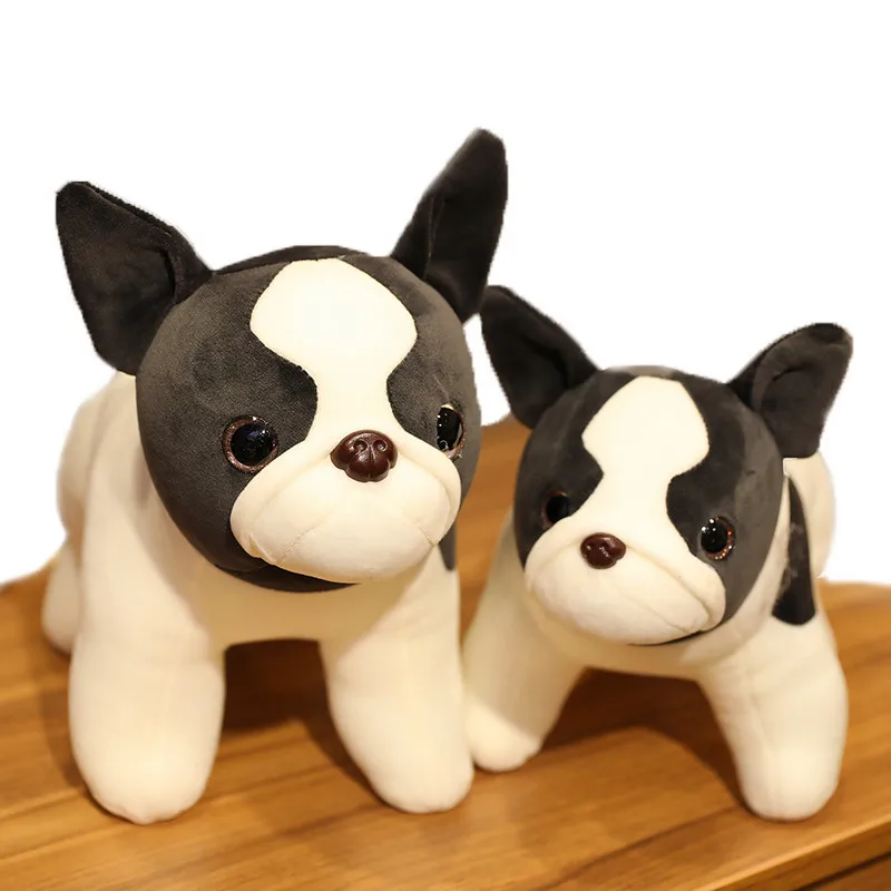 น่ารัก French Bulldog ตุ๊กตาของเล่น Sitting Pose Mascot เงาสุนัขตุ๊กตาตุ๊กตาตุ๊กตาตุ๊กตาเด็กของขวัญ