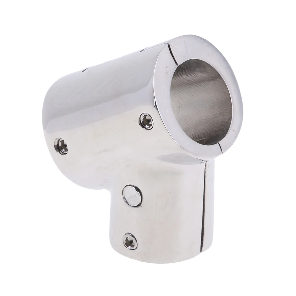 316 Stainless Steel Boat Marine Handrail 60 Degree T/Tee Fitting Rail Connector Split for 1 inch 25mm Tube