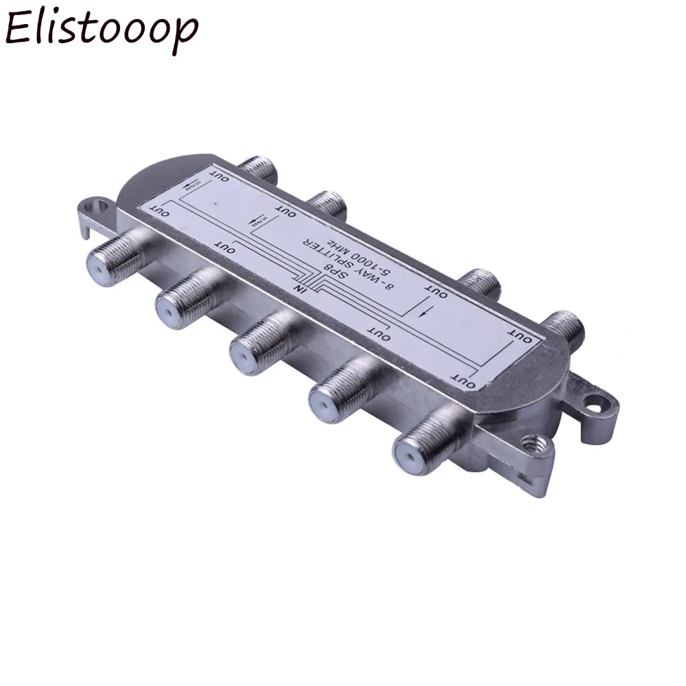 جهاز إرسال واستقبال الأقمار الصناعية ذو 8 اتجاهات ، جهاز فك إشارة الأقمار الصناعية مع موصل محوري ، محول قناة