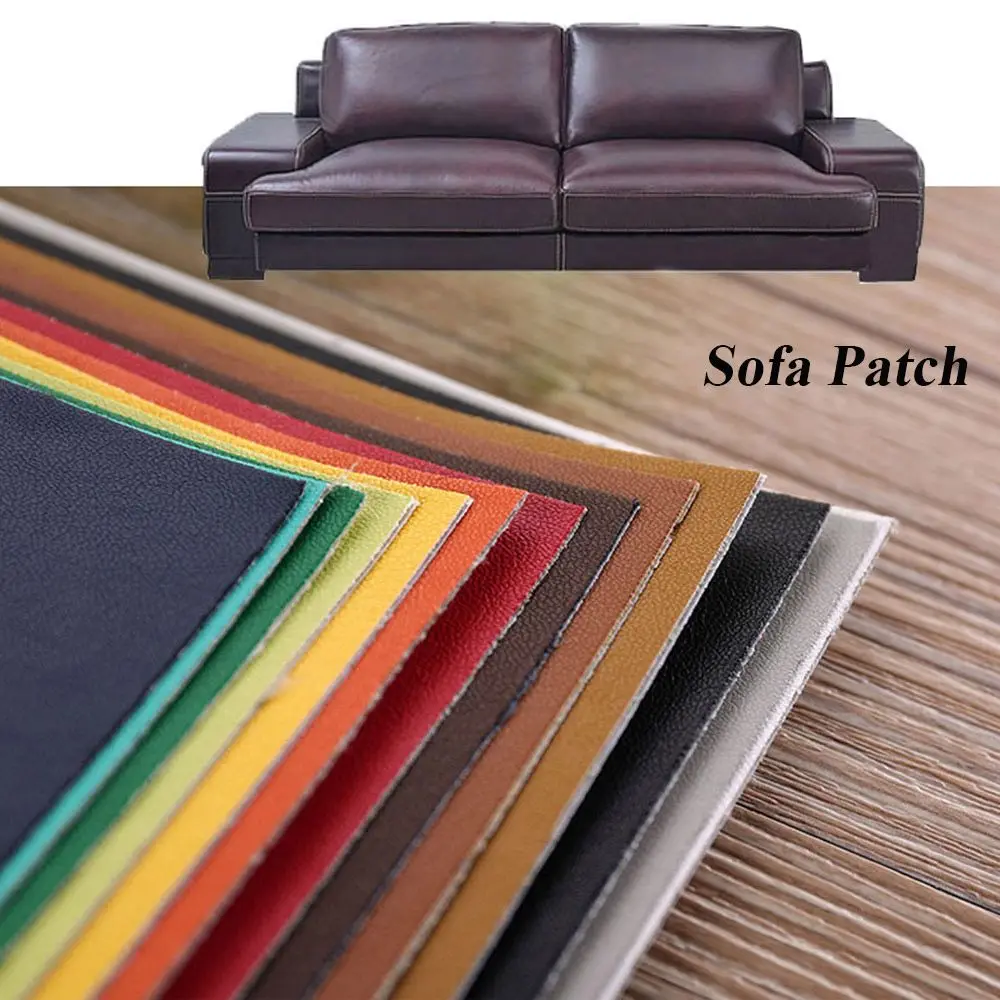 Sofa PU Leather Self Adhesive Patches Fabric Sticker Stick-on No Ironing Repairing