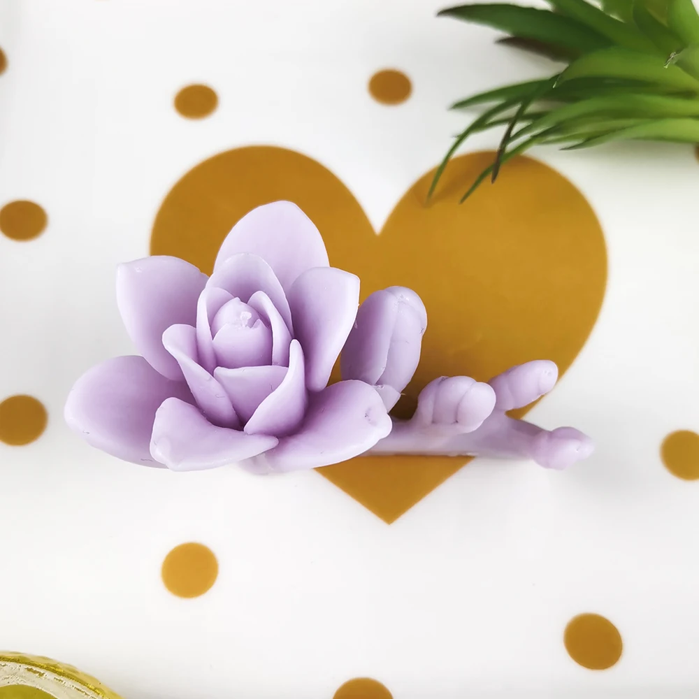 3D Plum Blossom Shape Silicone Mold, DIY Cake, Chocolate, Candle, Soap Mould, Household Craft Tools, Winter Sweet Flowers