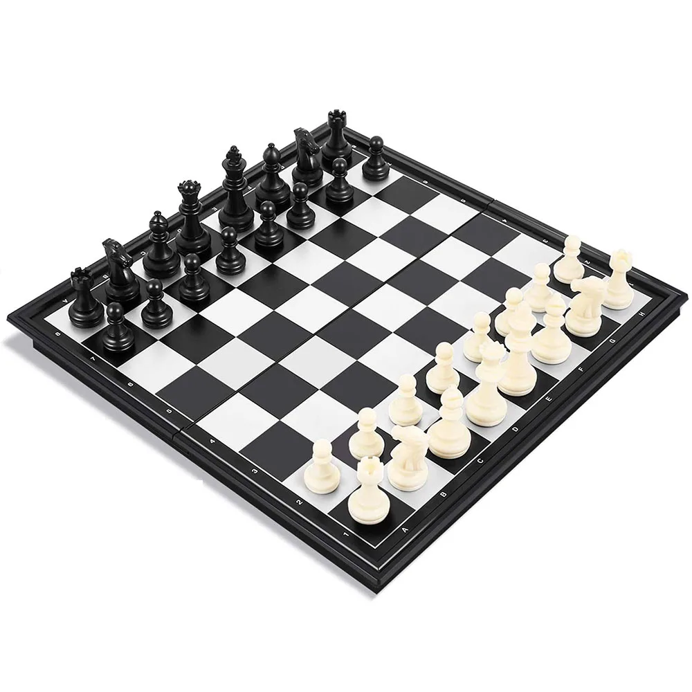 

Chess Board Set for Kids and Adults, Folding Storage Board, Travel Game, Children and Adults