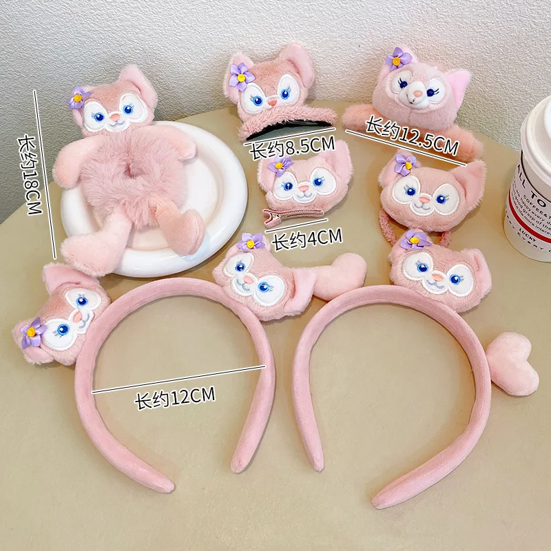 2023Disney Duffy New Friend LinaBell Cute headdress hair hoop hair circle Headband Hair Claws Girls childs Hair Accessories gift